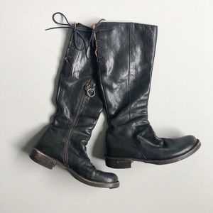Fiorentini and Baker Black Tall Emma Leather Boot